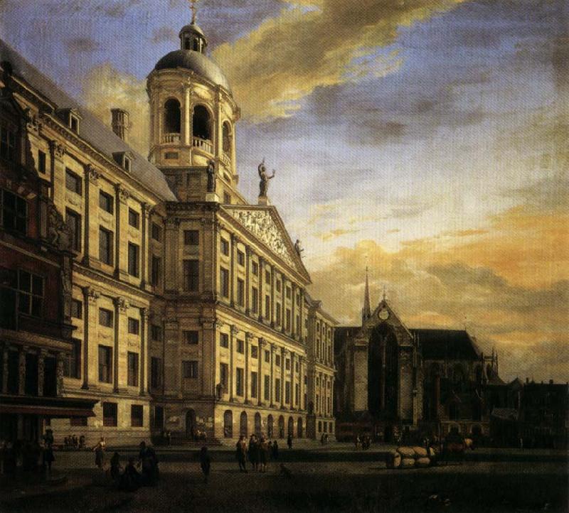 Jan van der Heyden The City Hall in Amsterdam Germany oil painting art